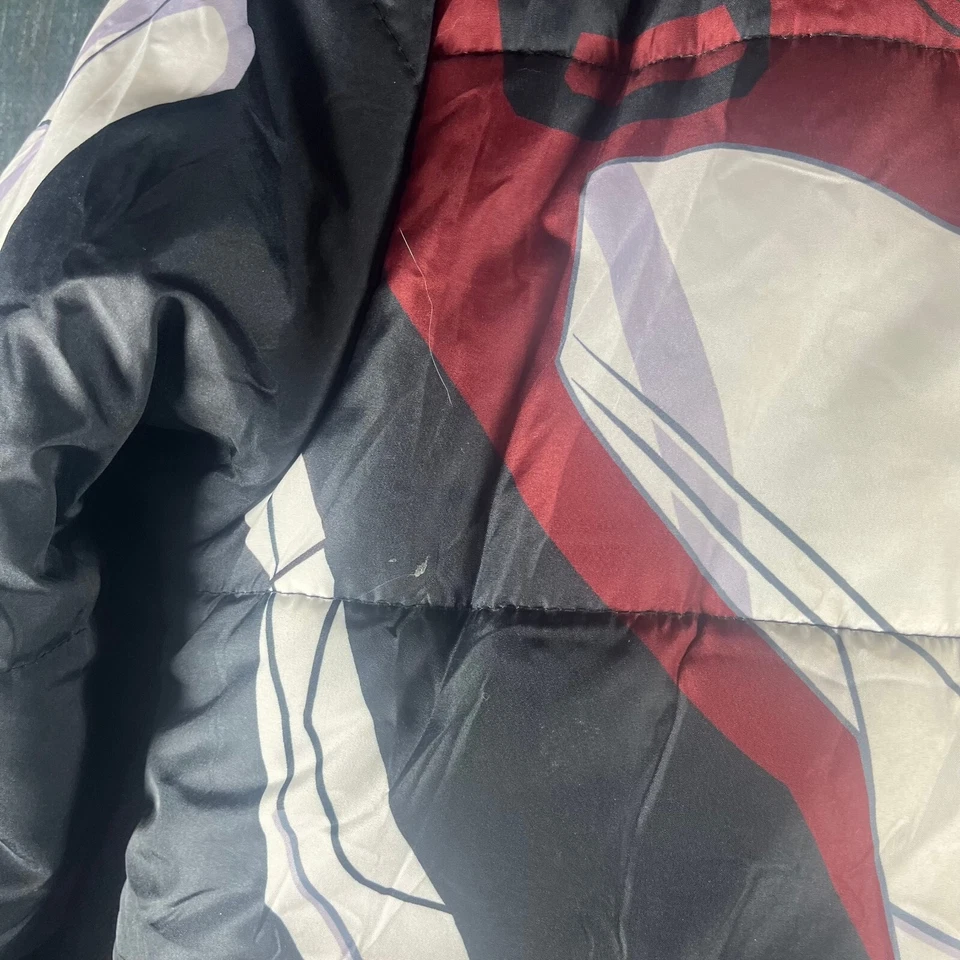 Chaqueta con Capucha Marvel Boys Negra Roja Colorblock Puffer Avengers Talla L Foto 4 de 4