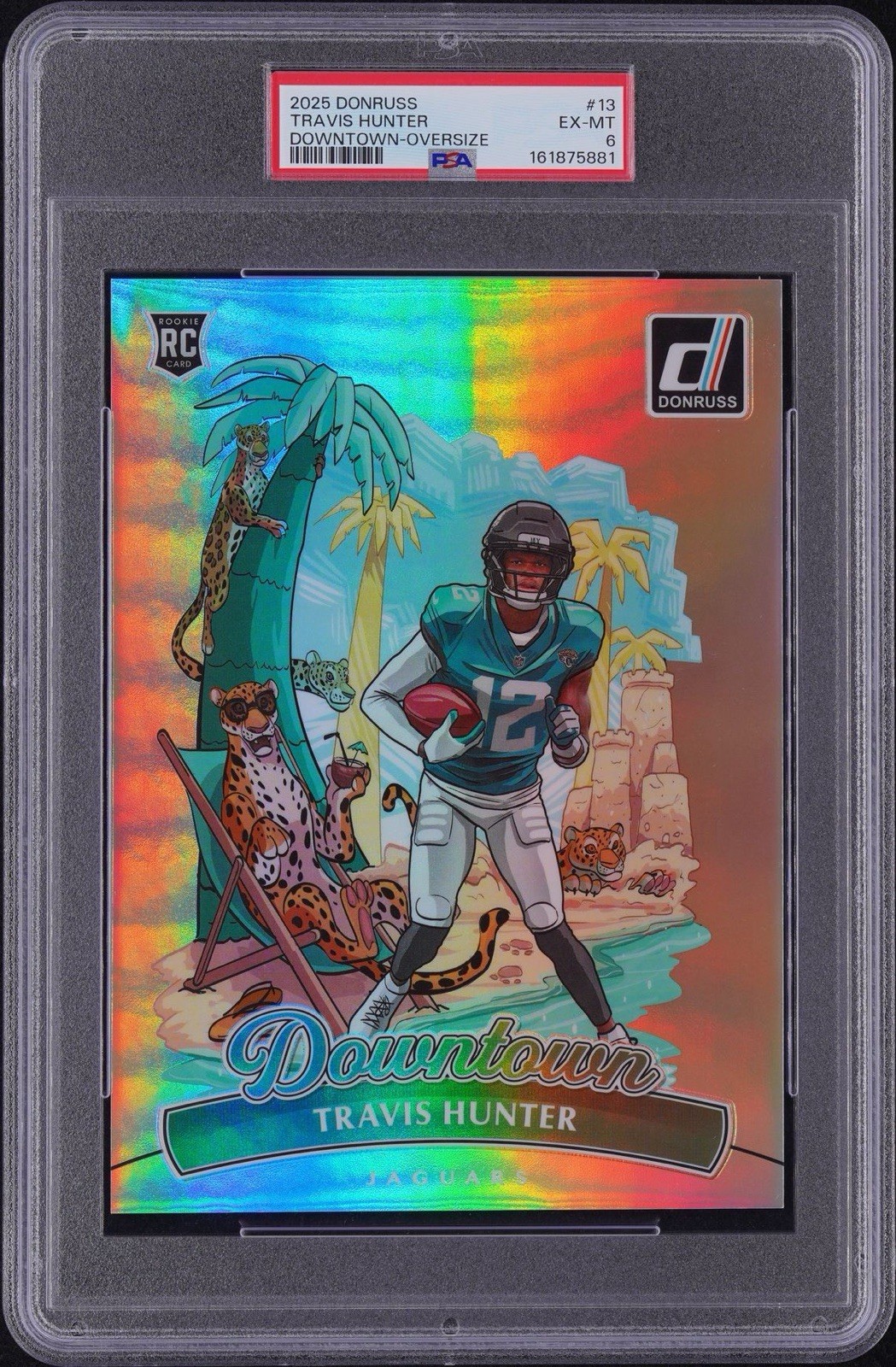 Travis Hunter Panini Donruss Downtown #13 Oversize