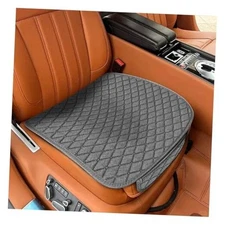 Comfortable Car Seat Bottom Cover, Linen Breathable Automotive Front Seat Grey