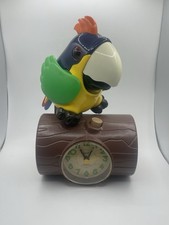 Vintage 1992 Squawking Talking Parrot Alarm Clock Works The Rest Doesn  t