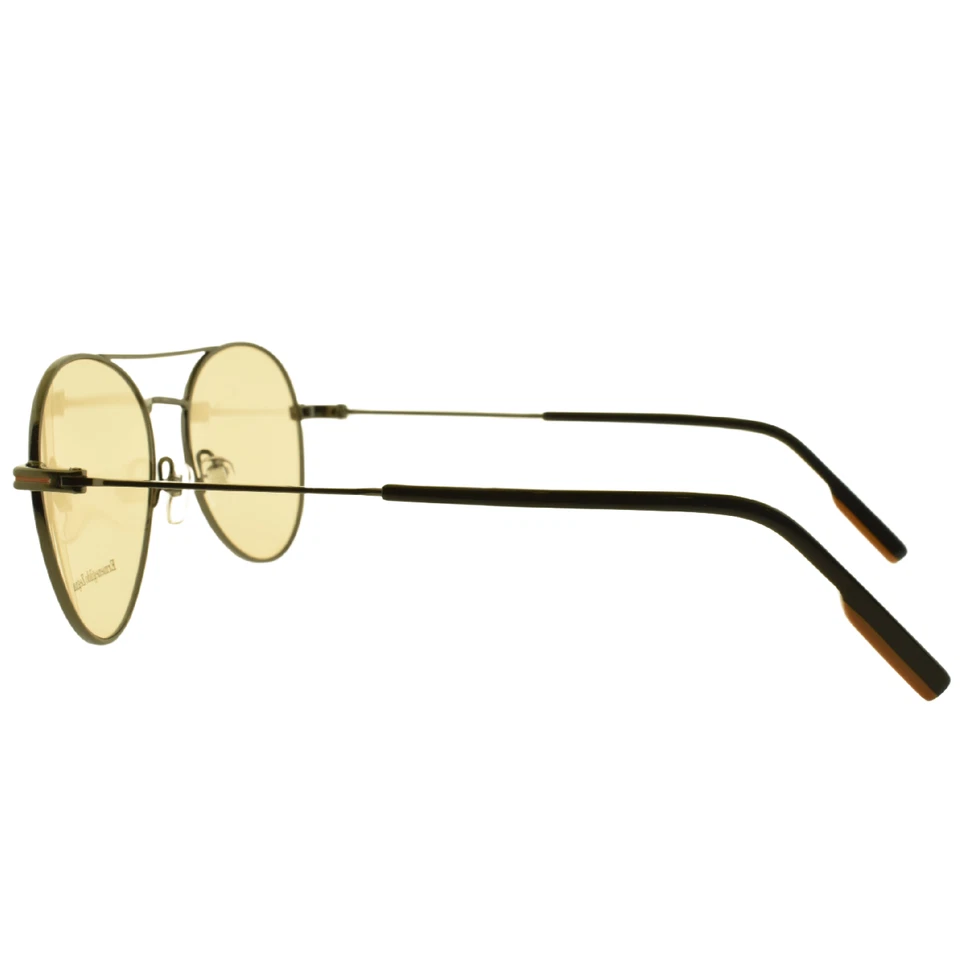 NEW!! ERMENEGILDO ZEGAN EZ5151 008 55-17-145 Grey Pilot Full Rim Mens Sunglasses - Image 4 of 4