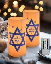 Yahrzeit Memorial Candles with Timer Remote for Loss of Loved One Sympathy fo...