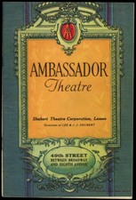 Ambassador Theatre program Bartlett Cormack's The Racket 1927