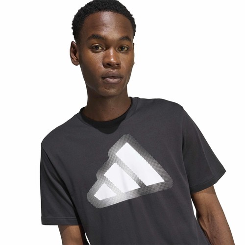 T-Shirt Modern Essentials Graphic - Black / White Adidas - Foto 5 di 7