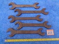 5 x 1944 Whitworth BSF / BSW WW2 Military Vehicle Spanner, War Dept /I Lot #211