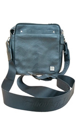 S.T. Dupont Line D Black Leather Medium Cross Shoulder Bag