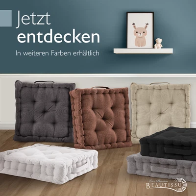 BEAUTISSU Sitzkissen 40x40 Set Auflage Stuhlkissen Kissen Bodenkissen Matratzenkissen