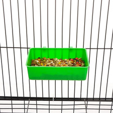 14 Pcs Bird Plastic Feeder, Seed Food Feeding Cup for Poultry Pigeon Parrot P...