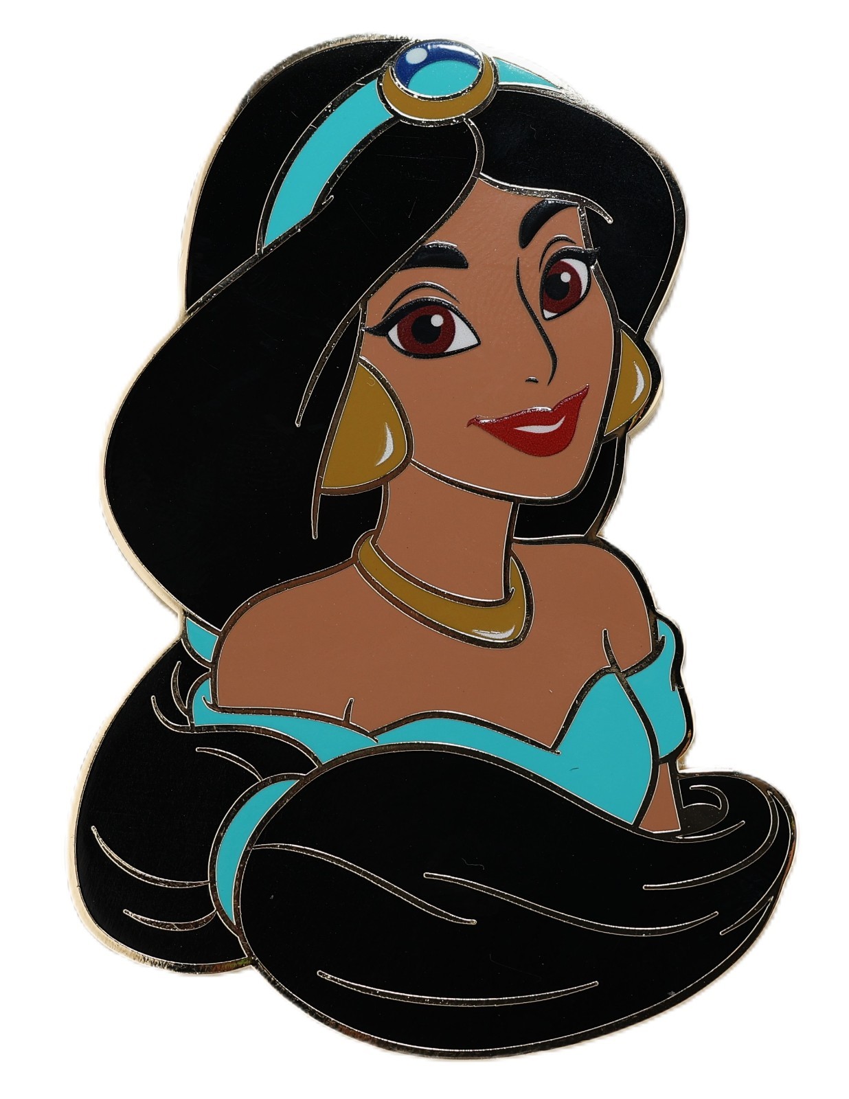 Disney PALM Jasmine - Aladdin - Princess Heirloom Heroines Mystery Jumbo 3" Pin