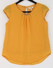 Meraki Top Womens Small Mustard Yellow Sleeve...