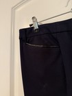 Women Size 12 CHARTER CLUB Zip Belt-Loops Pockets Leather-Accent Dress Pant Blue — photo 3