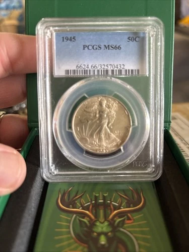 1945 50C PCGS MS66 - Walking Liberty Half Dollar