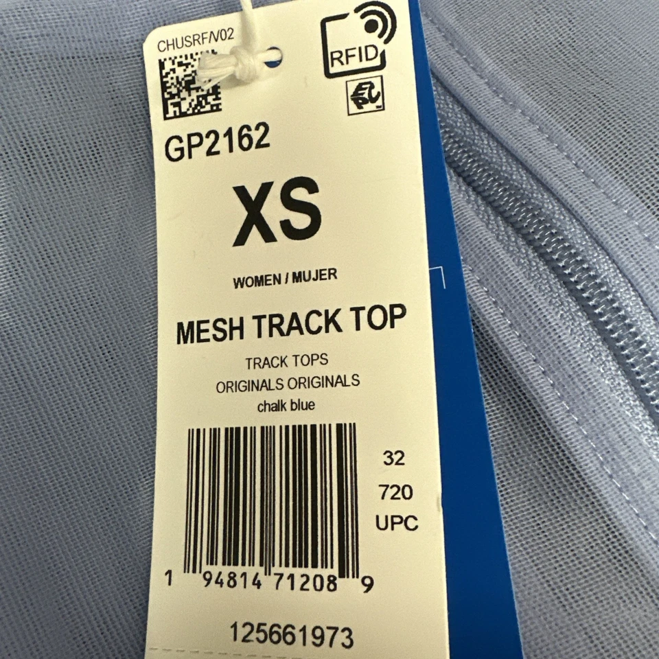 Chaqueta deportiva de malla Adidas Top Sheer Firebird Superstar para mujer talla XS Foto 3 de 4