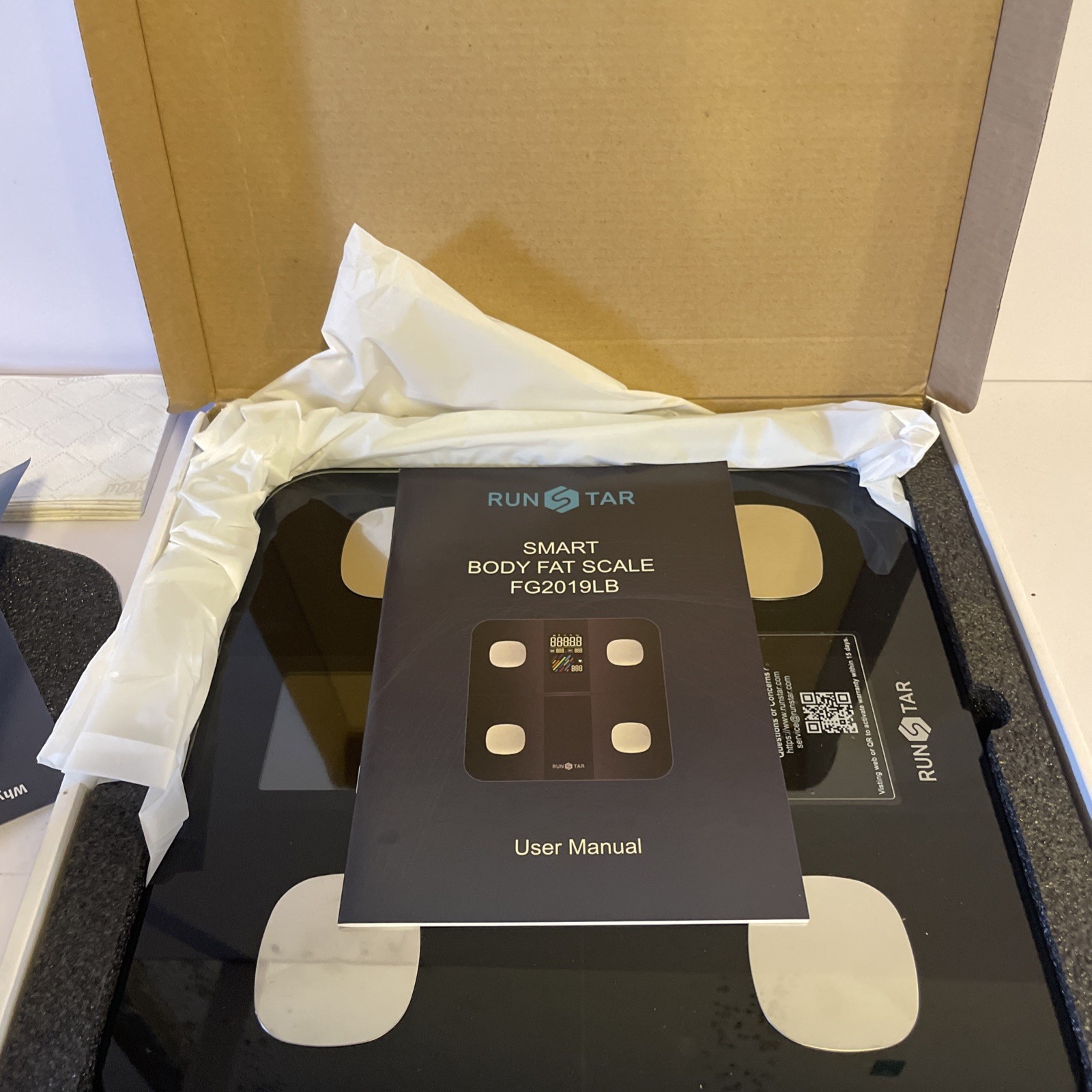Runstar Scales for Body Weight and Fat Percentage, Bathroom Scale with High