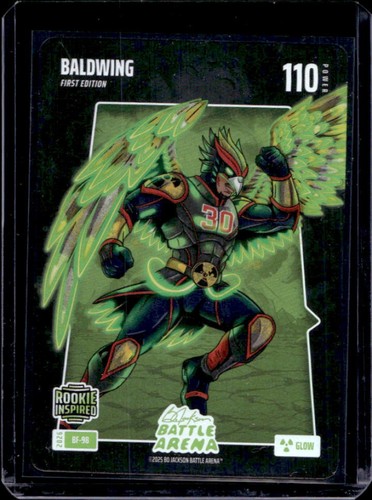2026 Bo Jackson Battle Arena BaldWing Drake Baldwin Glow Battlefoil #BF-98