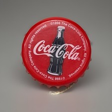 Vintage 1998 Coca-Cola Yo-Yo Bottle Cap Shape - Red Plastic - Coke