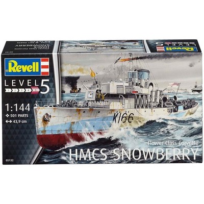 Revell 05132 HMCS Snowberry Modellbausatz Flower Class Corvette Maßstab 1:144