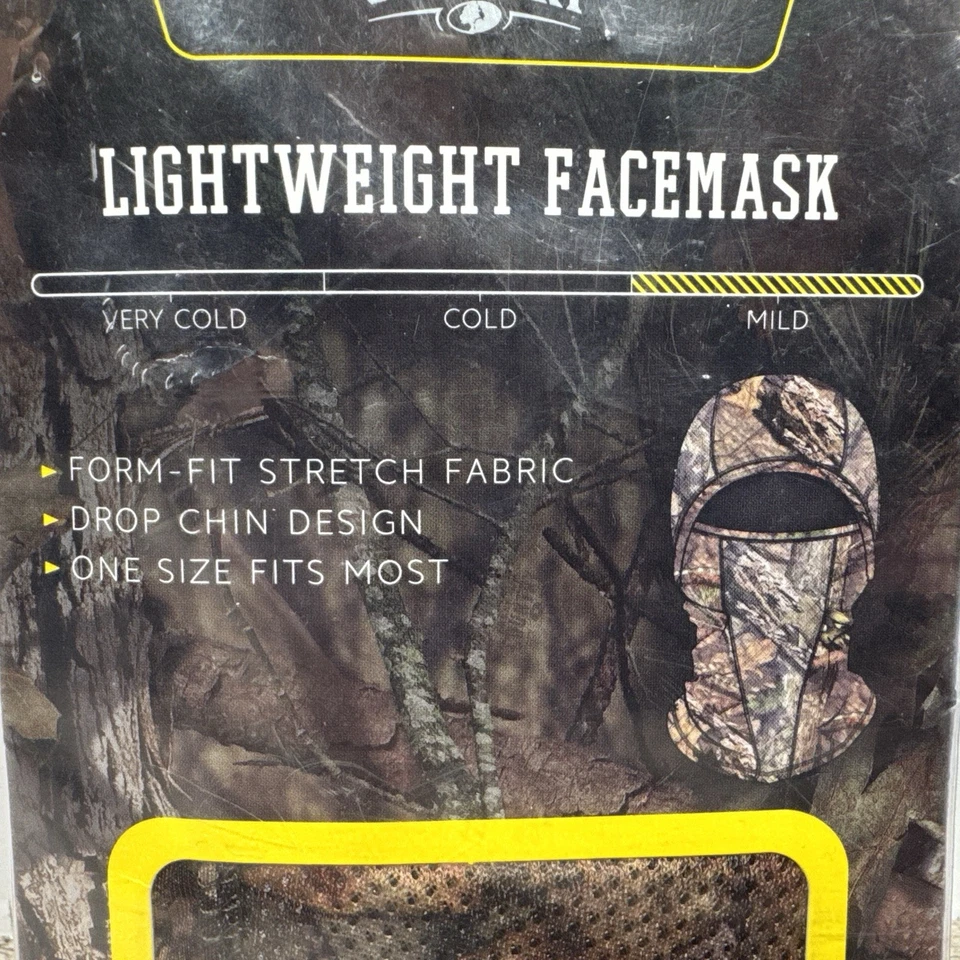 Mossy Oak Camo Lightweight Stretch Mesh Hunting Face Mask Balaclava OSFM New - Image 2 of 4