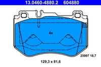 Bremsbelagsatz Scheibenbremse Ate 13.0460-4880.2 FüR Mercedes W205 Klasse S205