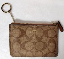 Coach coin case with key ring