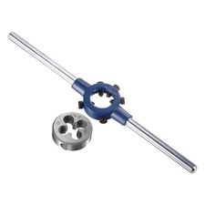 Round Die Stock Handle Wrench Set 5/16-32 UNEF Threading Die and 25mm Die Holder