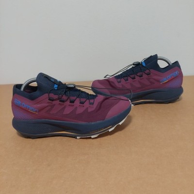 Salomon Pulsar Trail Pro Sneakers Womens  Plum Purple Trail Running Shoes SIZE 9