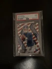 2025 Panini Mosaic Jaxson Dart Red White Stripe Prizm Rookie SP #362 PSA 9