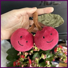 Fun And Cute Cherry Plush Keychain Couple Doll Backpack Pendant Mock Fruit Doll