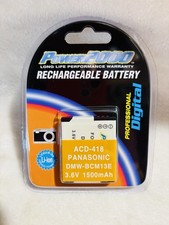 RECHARGEABLE BATERY for PANASONIC -DMW-BCM13E POWER2000- ACD-418 - 3.6V