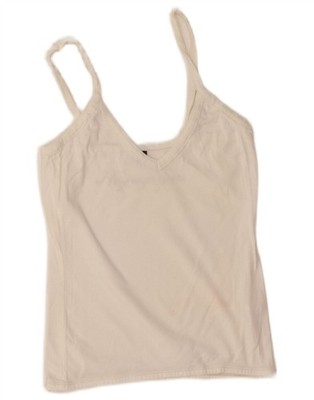 Napapijri Womens Cami Top UK 14 Large White Cotton CY13