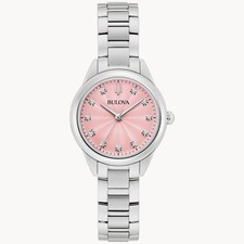 Bulova Women's Sutton Quartz Silver Watch 28MM 96P249