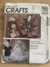 18" Pig Plush Doll & Clothes McCalls 4665 Craft Sewing Pattern Piggie UNCUT