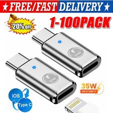 35W USB-C Male to iOS Female Adapter + lanyard For iPhone 16 15 Pro Max Plus lot