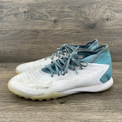 Adidas Predator Accuracy.3 TF Soccer Shoes Mens 11 White Blue Turf Cleats ID9325
