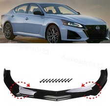 For Ford Fusion Glossy Black Car Front Bumper Chin Lip Spoiler Splitter Body Kit