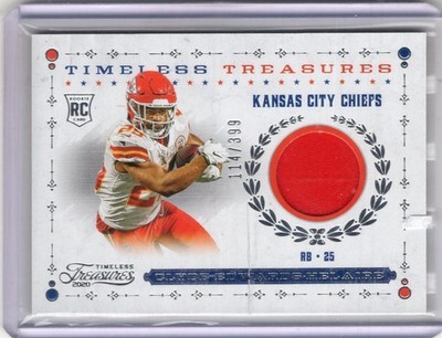 Clyde Edwards-Helaire 2020 Panini Chronicles Prime 114/399  #TK-CEH Rookie RC