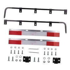 Semi Trucks Mud Flap Hangers Deluxe Kit - Straight 30.25" Reflective Strip Kit