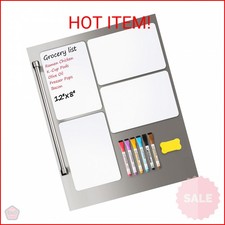 4 PACK Magnetic Dry Erase Board Sheet for Fridge, 12"x8" Erasable Refrigerator W