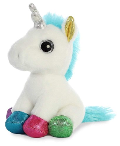 Aurora World Sparkle Tales Juwel weiß und mehrere Einhorn Plüschtiere, 8 Zoll - Bild 2 von 3