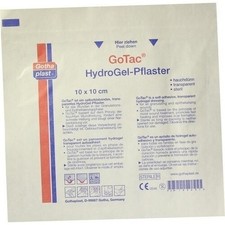 Plastry GOTAC HydroGel dł. 10x10 cm sterylne, 1 szt. PZN 01990370