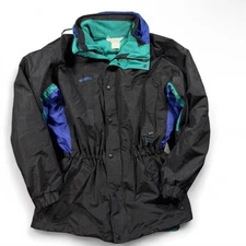 Columbia Sportswear Vintage 90s Bugaboo Jacket Men’s Medium Black Teal Blue