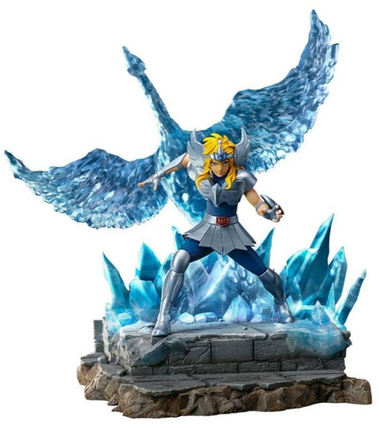 Ritter Tierkreis Saint Seiya Cygnus Hyoga Deluxe Statue Iron Studios Sideshow-image