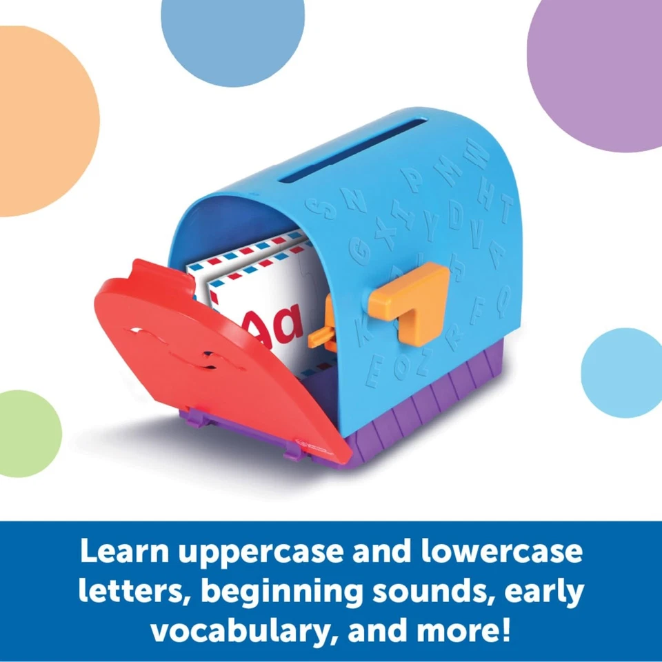 Learning Resources Alphabet Learning Mailbox Montessori Toddler Toy ABC Letters - Image 2 of 4