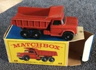 Matchbox Dodge Dumper Truck Kids Red #48 Lesney Vintage W/Box