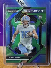 2024 Panini Prizm Draft Picks New Recruits Green #7 Drake Maye