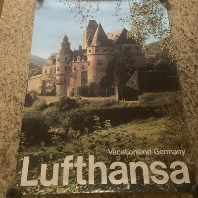 Lufthansa Airlines poster 1969