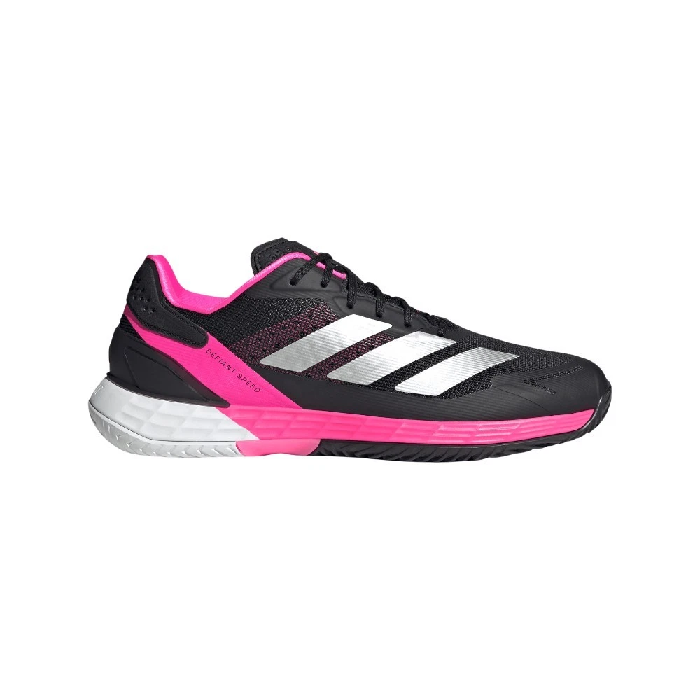 adidas Defiant Speed 2 Tennis Mens Black, Pink Sneakers Athletic Shoes JH5139