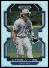 2022 Panini Prizm Draft Picks #PDP112 Marcus Johnson Silver