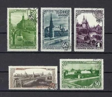 Russia 1947 Sc# 1134/42 Moscow 800 years anniversary 5 stamps NH CTO