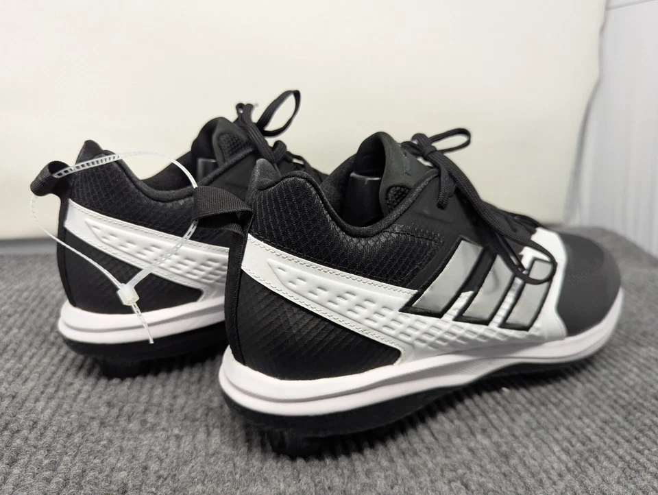 Taglia 13 Uomo - Adidas Icon 8 TPU Nero Bianco Tacchetti Baseball NUOVI con etichette - Immagine 3 di 4